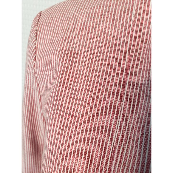 🆕 DREW Anthro Chambray Stripe Taryn Crop Jacket - Picture 4 of 7